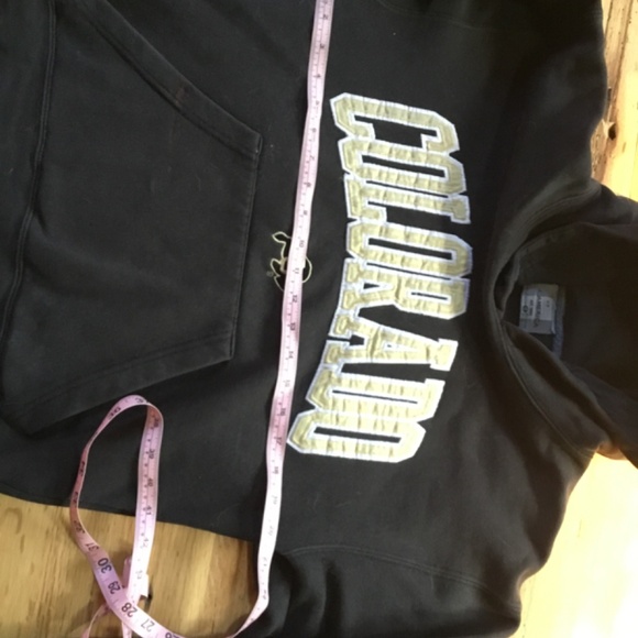 CU Buffs Black and Gold Hoodie, S Boulder CO Colorado University sweatshirt - Picture 5 of 13